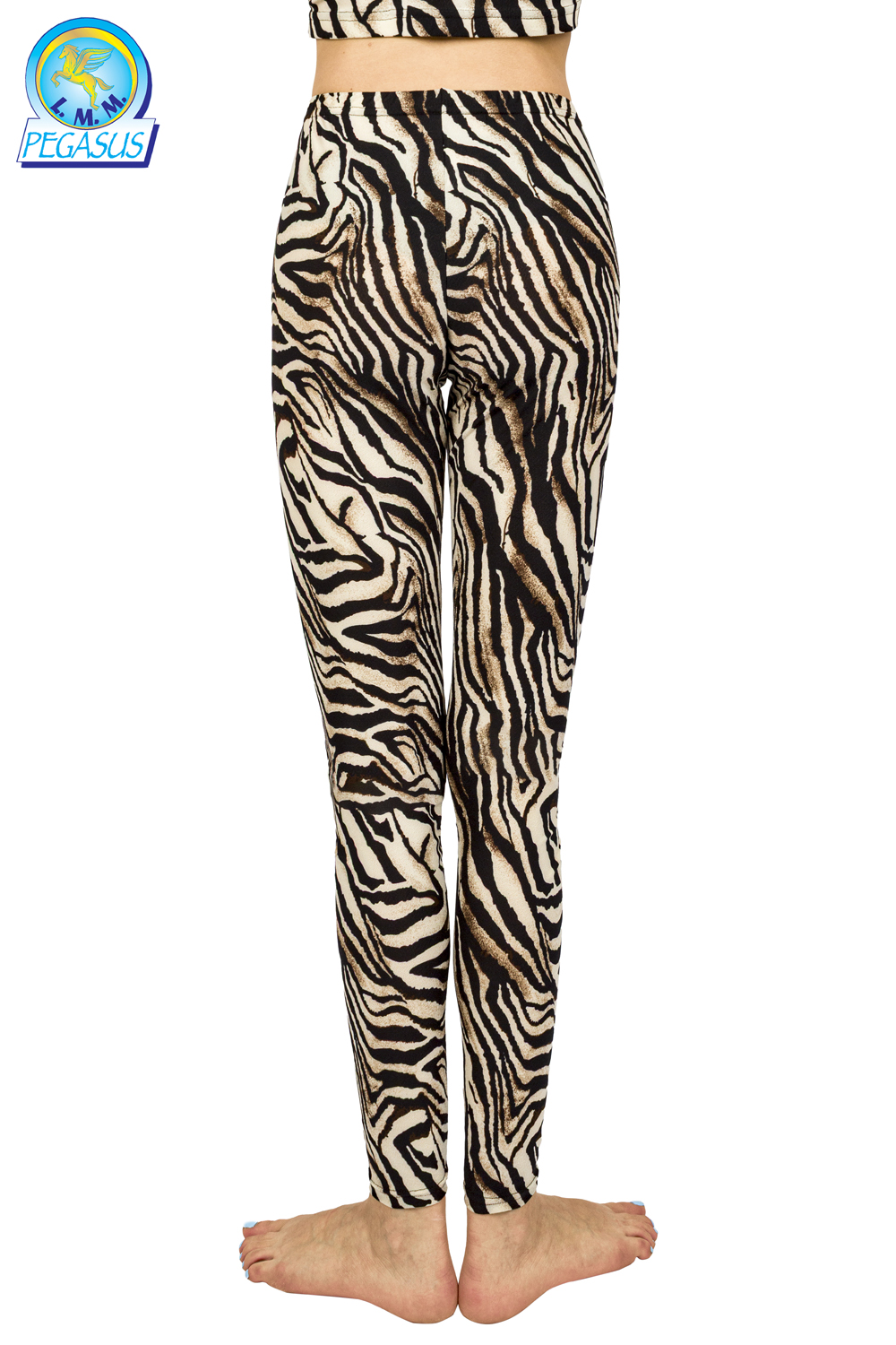 LEGGINGS ANIMALIER ZEBRATO DONNA